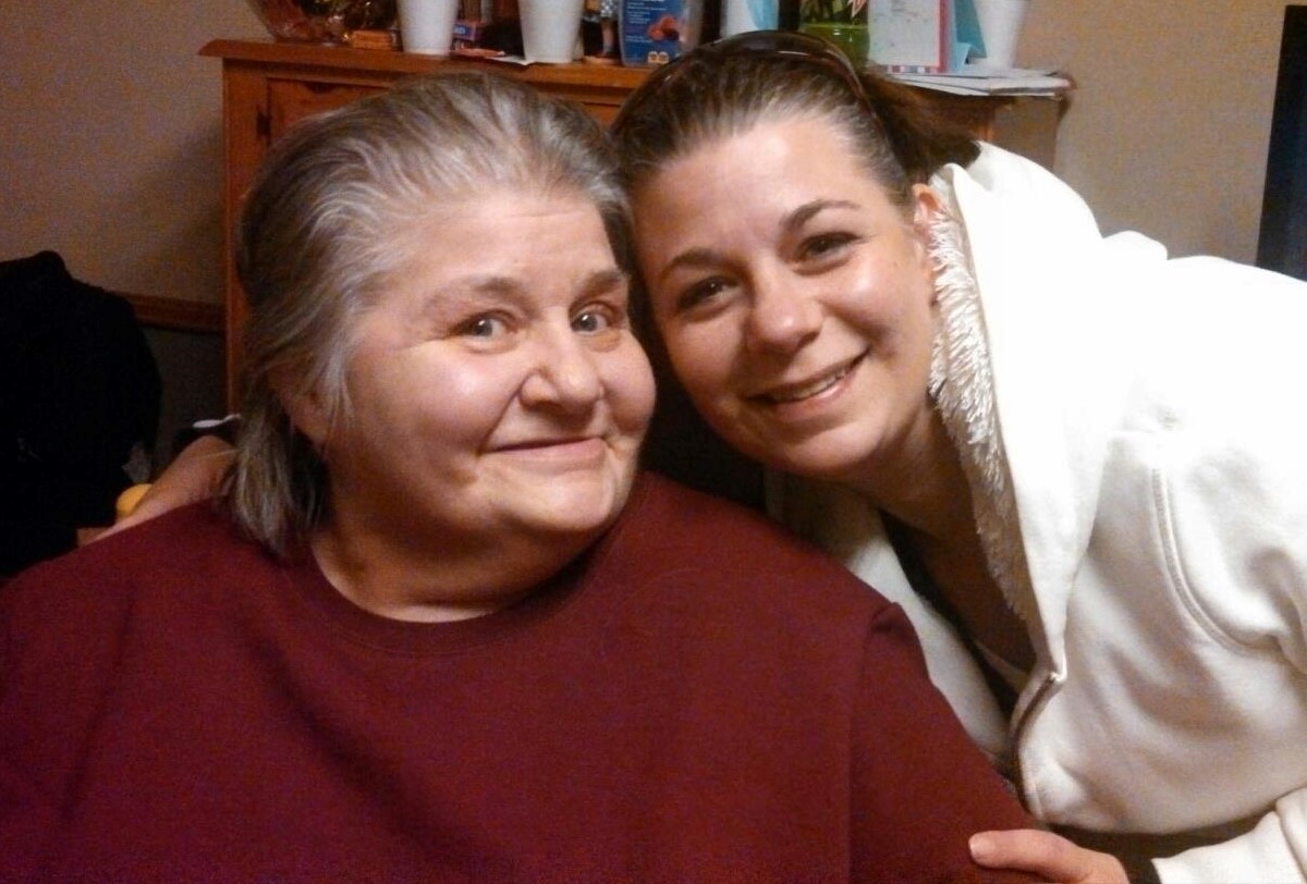 Founder with her mother